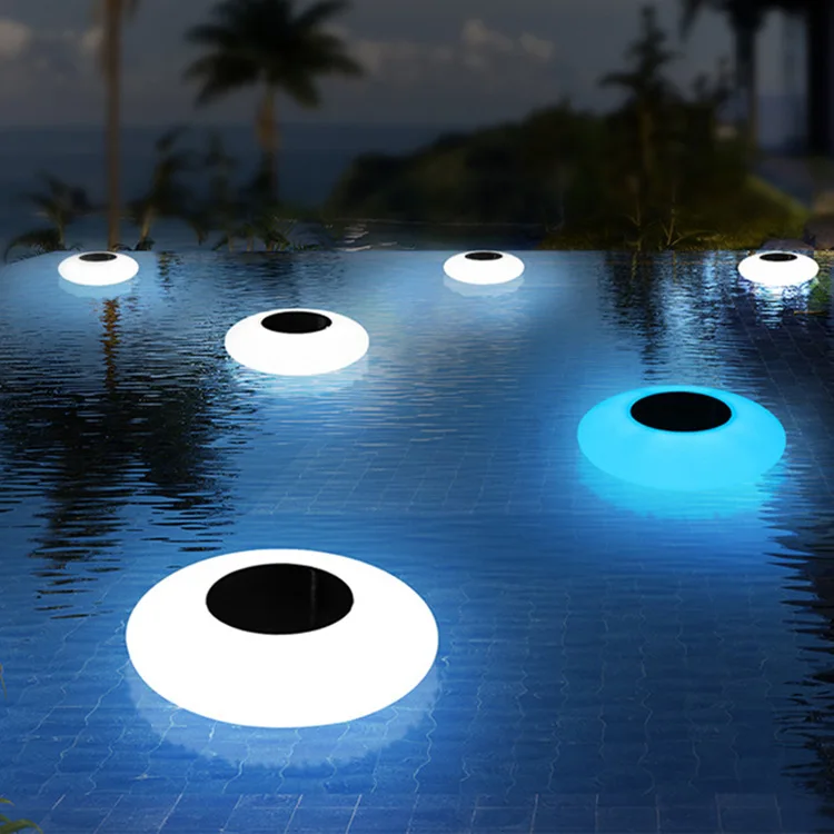 round floating pool lights