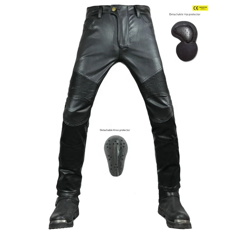 Waterproof Motorcyclist Biker Pants Pu 