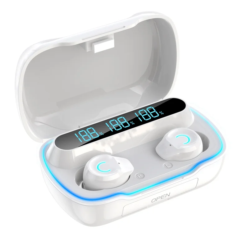 touch control wireless earbuds with power box