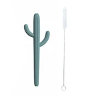 Baby Toys 2021 New Cactus Shaped BPA-free Safe Non-toxic Silicone Baby Toys Molars With Brush