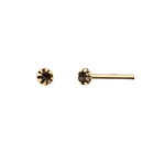 Black Stud Earrings S925 Sterling Silver Black Diamond Mini Simple Zircon Stud Earrings