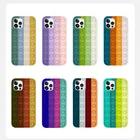 Phone Iphone Stress Relief Bubble Fidget Toys Phone Case Soft Silicon Push Pops Case For Iphone 12 Pro Max