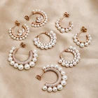 Women's Earrings Women Earrings High Quality High Quality Luxury 925 Sterling Silver Pearl Women's Stud Earrings