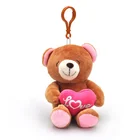 Bear Bear Plush Toy Keychain Stuffed Plush Toy Valentines Day Plush Teddy Bear Keychain Valentine Gifts