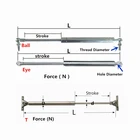 Spring Lift Gas Spring Marine Boat Use M6 M8 Ball Joint Head Stainless Stee Hydraulicl Gas Spring Lift Shocks