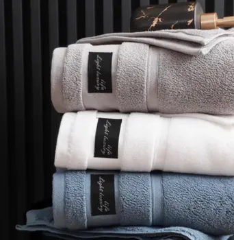 Bath Towels cotton custom logo Set Large Size Thick Terry Bath Towel Sets 100% Cotton Bath Towels For Hotel Home Textile