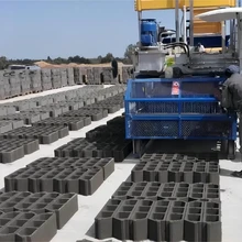 hollow cement interlock interlocking brick making machinery automatic car egg laying concrete block machine