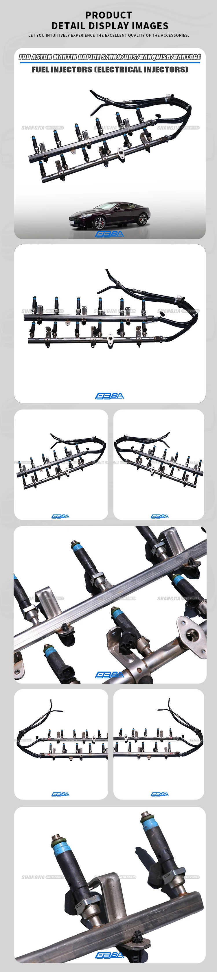 Aluminum Electric Fuel Injector For Aston Martin RapideS DB9 Vanquish DBS Vantage 6G430810474PK Easy Install Car Accessories factory