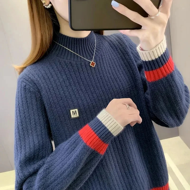 Women's Sweaters Long Sleeve ladies clothing knitwear Pullover Casual women crewneck sweater for women