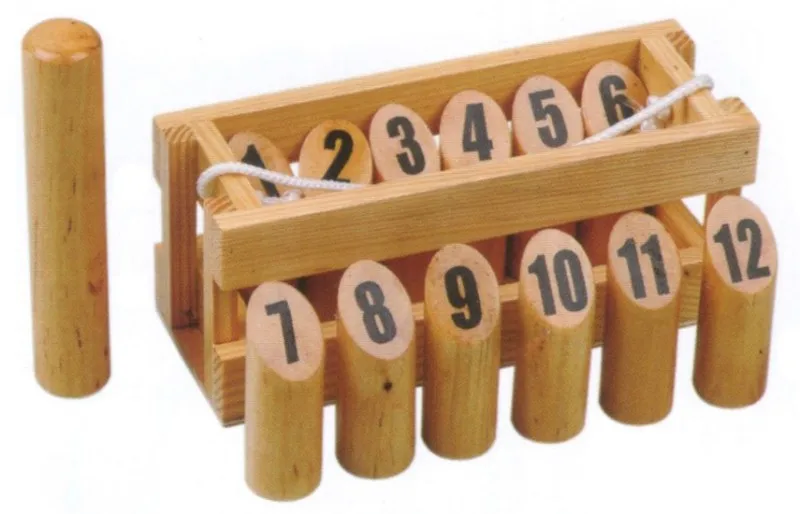 Custom Wooden 6 And 6 Players Croquet Set Outdoor Game Set For Kids