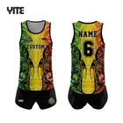 Sublimation Singlet Full Wholesale Custom Sublimation Touch Football Singlet Reversible Full Sizes Low Moq Singlet