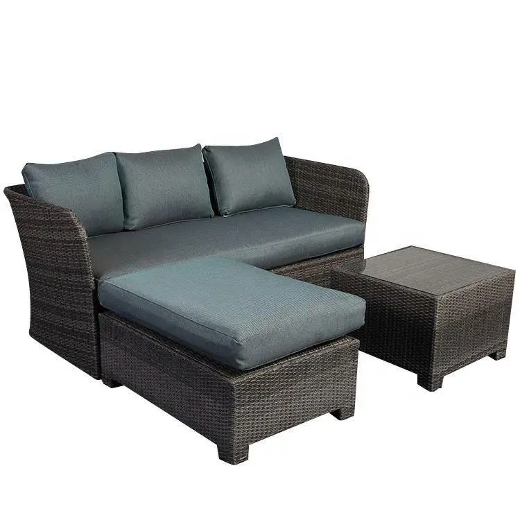 product all weather covered cheap sofa garden synthetic rattan furniture l shape outdoor rattan furniture-4