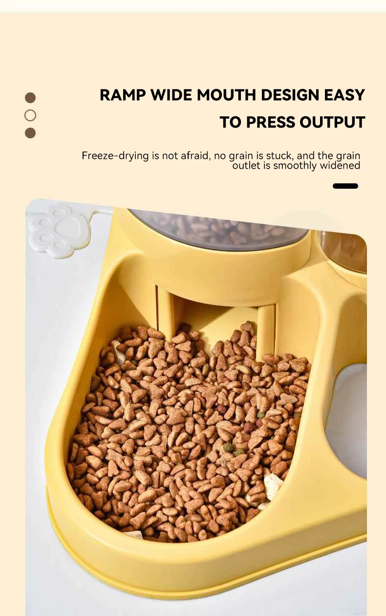 New 2-in-1 Feeder Food Water Large Capacity Pet Bowl Suitable for Small Medium and Large Dog Feeders Easy to Clean Pet Products manufacture