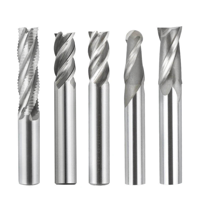 High-Speed Steel (HSS) Wood Cutting Tools Customized ODM/OEM Straight Shank Morse Taper Shank End Mill factory