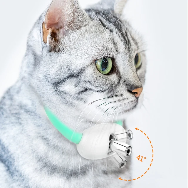 Automatic Cat Laser Collar Toys with LED Lights Smart Amusing Cats Laser Collar