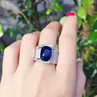 Cubic Zirconia Women Cubic Zirconia Bling Bling Sparkle Diamond Silver Jewelry Ring