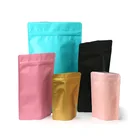 Zip Bags For Matte Black Stand Up Aluminum Foil Zipper Zip Lock Pouch Package Bags For Doypack Mylar Storage Zip Lock Snack
