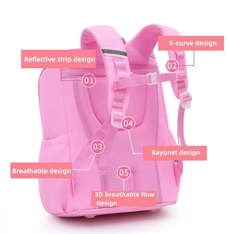 Amiqi MG-34YK Manufacturer Ready to Ship Durable Children Book Backpack Cute Fashion Unicorn Primary School Bag Backpack