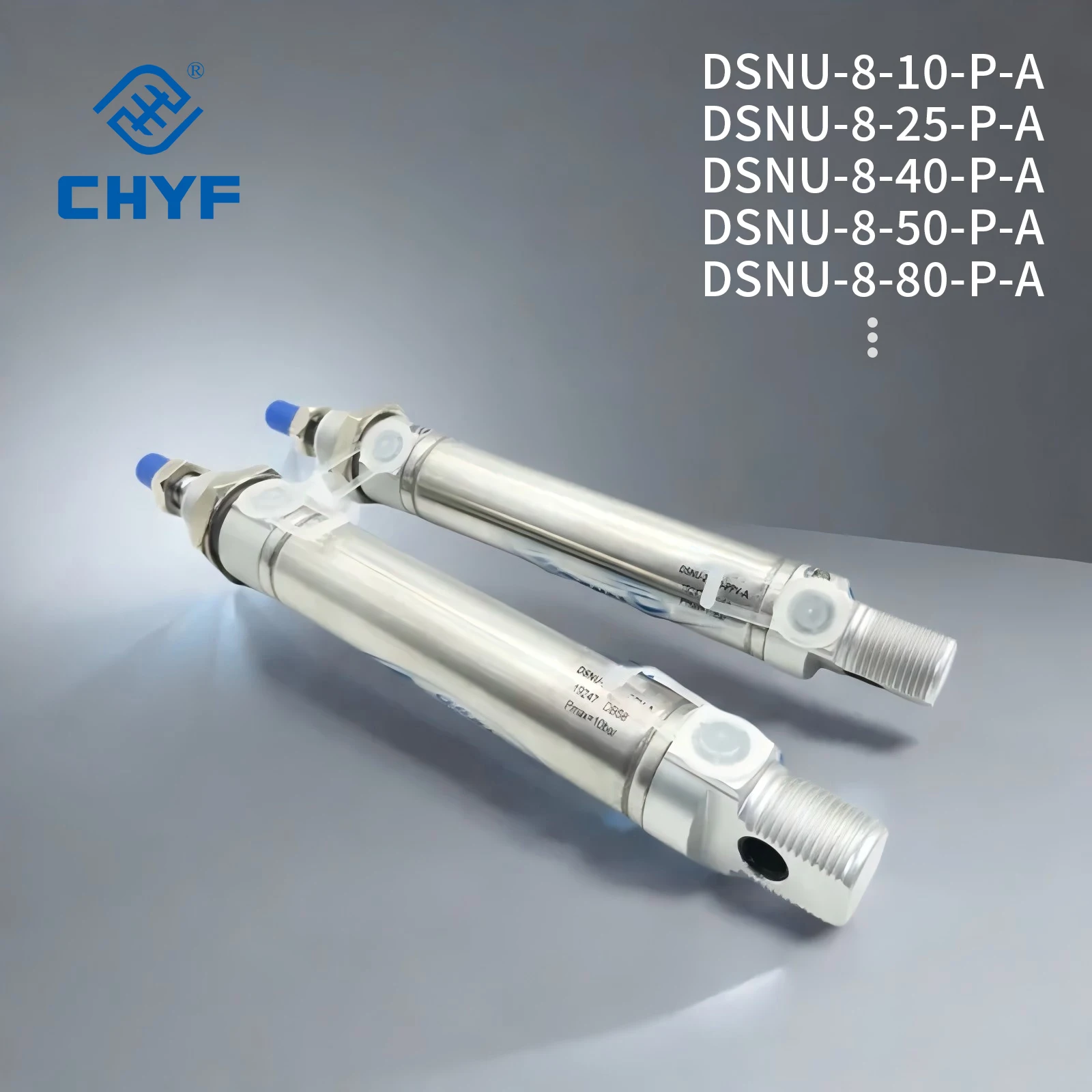 product chyf dsnu series iso 6432 round cylinder double acting self adjusting cushioning extensive accessories386-4
