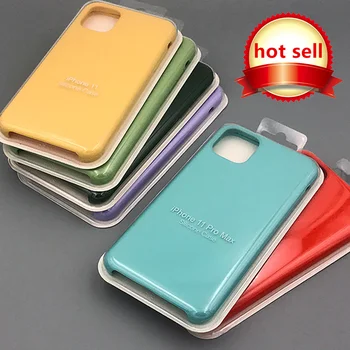 High Quality Soft Liquid Silicone Rubber For Apple Iphone 13 Pro Max Phone Case With Original Logo TPU Mobile Phone 12 Cover Bag