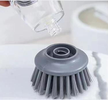 Automatic Liquid Dispenser Cleaner Palm Sponge Dish Cleaning Brush Pot Dishwashing Brush Kitchen Soap Dispenser Brush