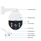 Stock 1080p Ip Ptz Camera High Quality JideTech Outdoor 1080P 2MP 4X Zoom H.265 Mini Ptz Ip Cctv Camera Stock