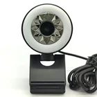 2K Computer Webcam Microphone 4MP USB Webcam For Online Course With Led Light
