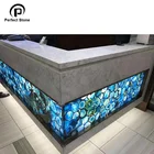 Semi Precious Stone Blue Blue Semi Precious Stone Table Top Marble Blue Agate Stone