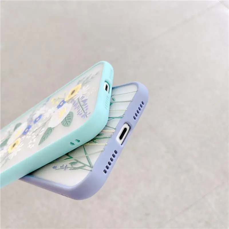 Hot Selling Skin Feeling Flower Phone Case For iPhone 14 13 12 11 Pro Max Xs Xr Xs Max 7 8 Plus