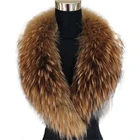 Women Fur Women Luxury Plus Size Natural Fur Collar Fur Shawl Real Raccoon Fur Collar