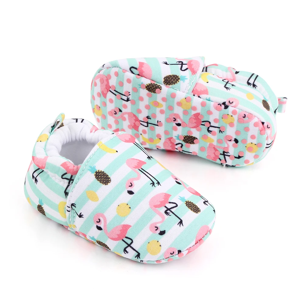Spring and Autumn 0-1 Year Old Baby Cartoon Pattern Soft Sole Non-slip Toddler Cotton Shoes details