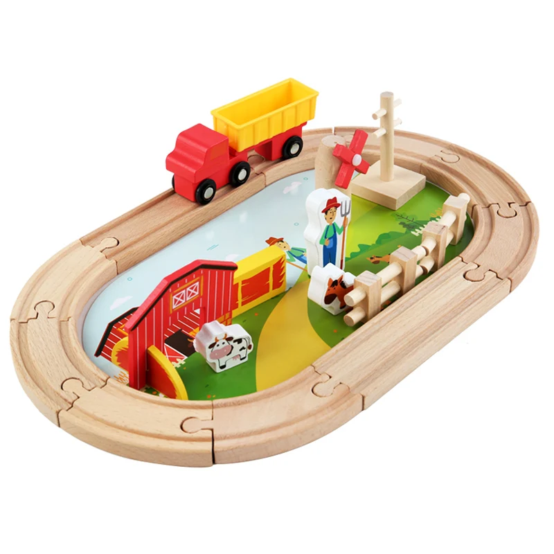 Brio and ELC compatible Personalised Named Wooden Train Track