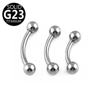 Fast Delivery G23 Titanium 16g Body Piercing curved Barbell Eyebrow Rings