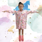 Custom Bright Colored Waterproof Cute Children Raincoat For Kids