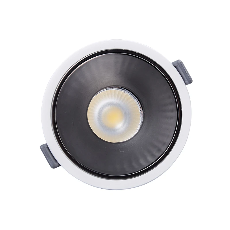 Deep anti-glare downlights White Square Room Indoor Hotel Apartment 7w Led downlights Round embedded LED COB spotlights