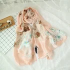 Style Scarf Spring Summer Autumn Stylish Style Luxury Large 90cm Silk Twill Chiffon Scarf For Women
