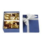 Wedding Gift Factory Gift Boxes Custom Printing Wedding Candy Guest Paper Gift Box With Ribbon