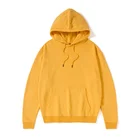 Custom Printing Men's Solid-colored Cotton Heavy Hoodies Casual Top Embroidery Logo Sweatshirt