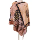 Scarves Scarf New Design Soft Cashmere Leaf Printed Scarves For Women Pashmina Winter Warm Scarf And Shawl
