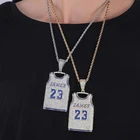Pendant JWY High Quality Gold Plated Brass Zircon Pendant Iced Out Hip Hop Cuban Chain With Pendant