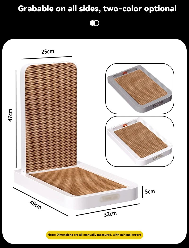 New Hot Selling Vertical L-shaped Cat Scratching Board Corrugated Paper Wear-resistant Cat Toy Pet Supplies supplier