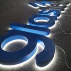 Light Led Sign Factory Custom Led Letters Black Backlit Letter Light Back Luminous Word Sign
