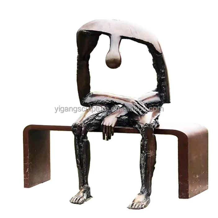 Modern Art Garden Metal Sculpture Interior Decorations Abstract Bronze