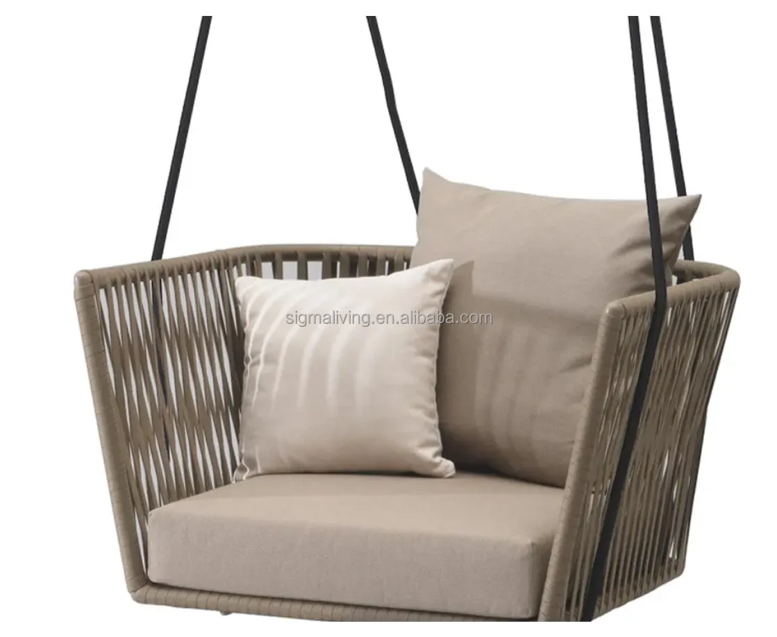 Balcony hanging furniture modern outdoor hanging chair rattan porch swing chair