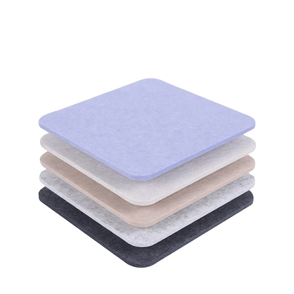 Factory Direct Sale Interior Wall Soundproofing Flexible Soft Polyester Fiber PET Acoustic Panel