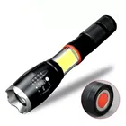 Torch High Power Zoomable Lamp Rechargeable Emergency Tactical Cob 10 W Led Torch With Magnet Flashlight