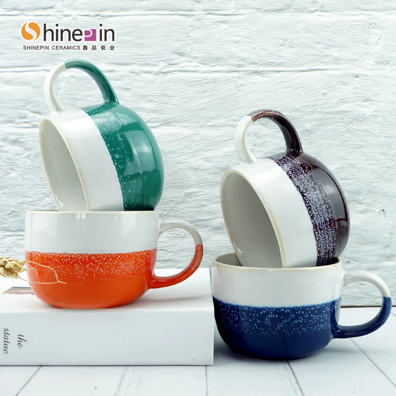 Factory Accept Custom With Handle White Blank Porcelain Tea Cup