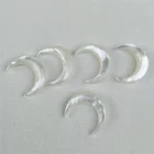 Charm Wholesale Natural Sea Shell Double Horn Charm Mother Of Pearl Crescent Pendant Jewelry Accessories