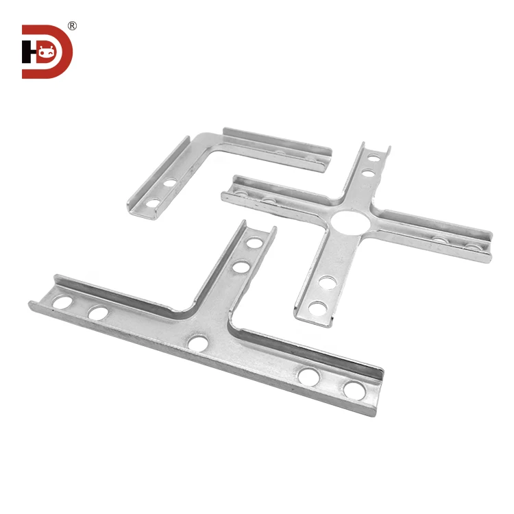 Cleanroom Aluminum Profile Accessories FFU Ceiling Joint Connection Reinforcement Plate T-shaped Cross Fixing Seat Fastener supplier