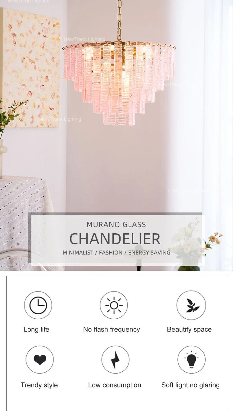 cpl 456 large multi tiered murano glass chandelier luxury long suspension light for staircase foyer-0